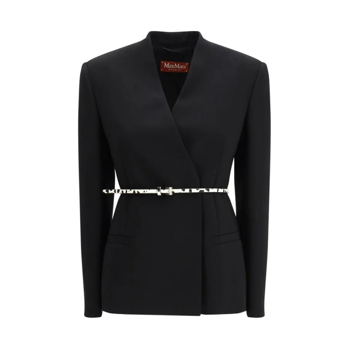 Max Mara Black Triacetate Coat