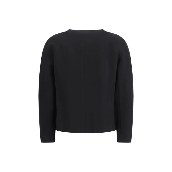 Max Mara Black Triacetate Full-Length Jacket