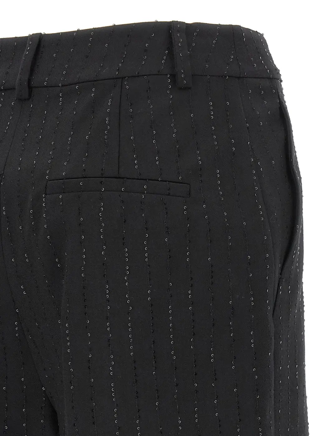 Max Mara Black Virgin Wool Bermuda Shorts