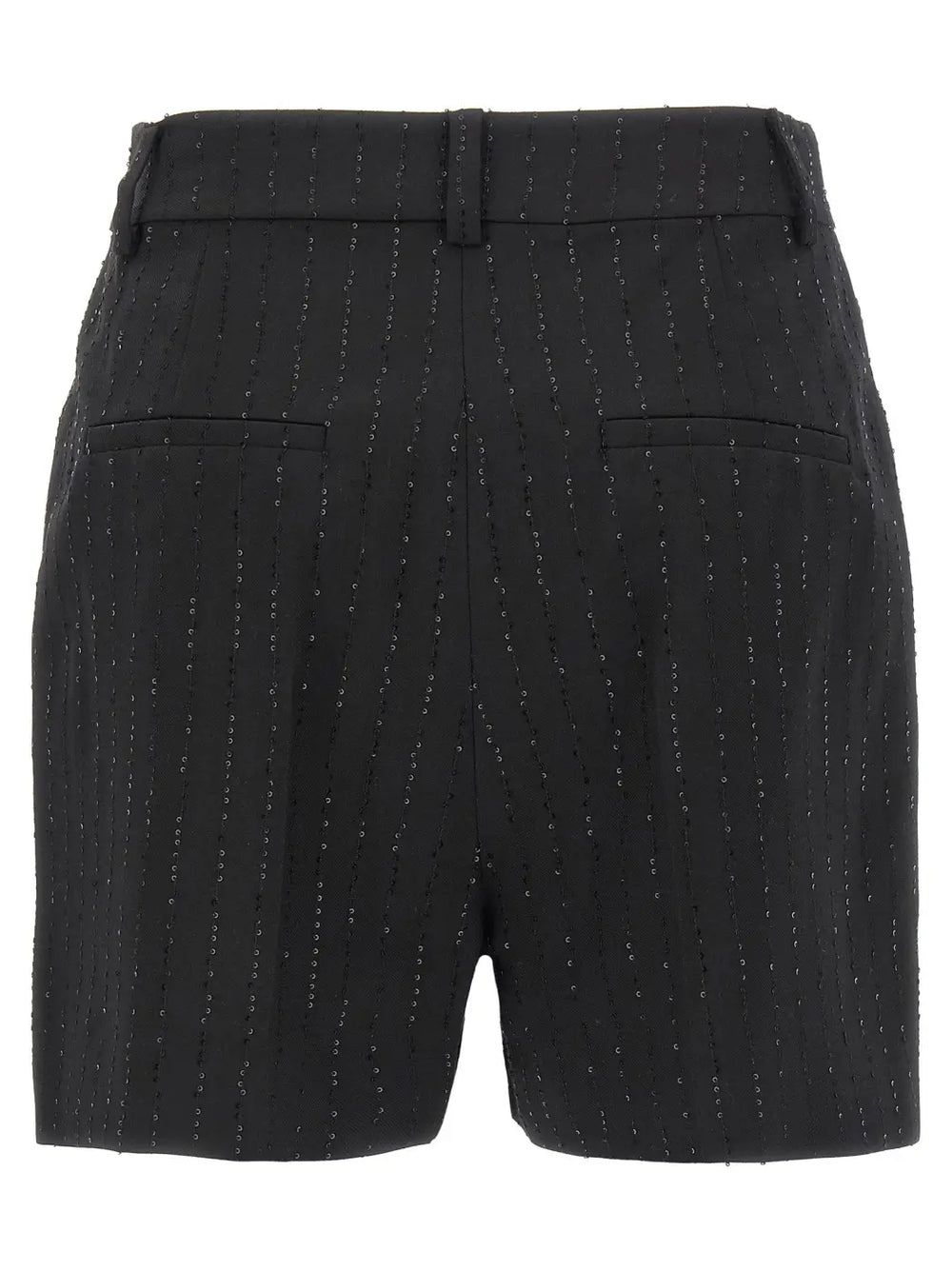 Max Mara Black Virgin Wool Bermuda Shorts