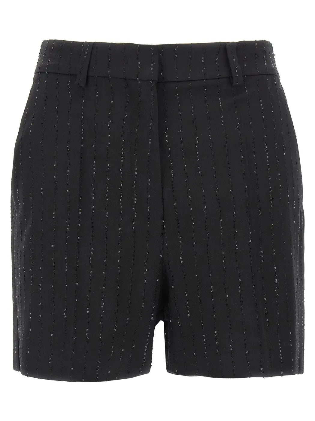 Max Mara Black Virgin Wool Bermuda Shorts