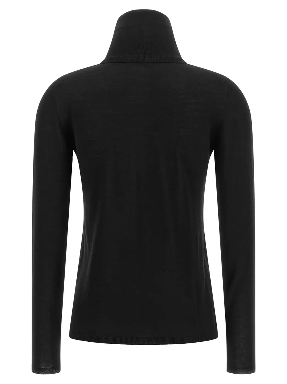 Max Mara Black Virgin Wool Cardigan