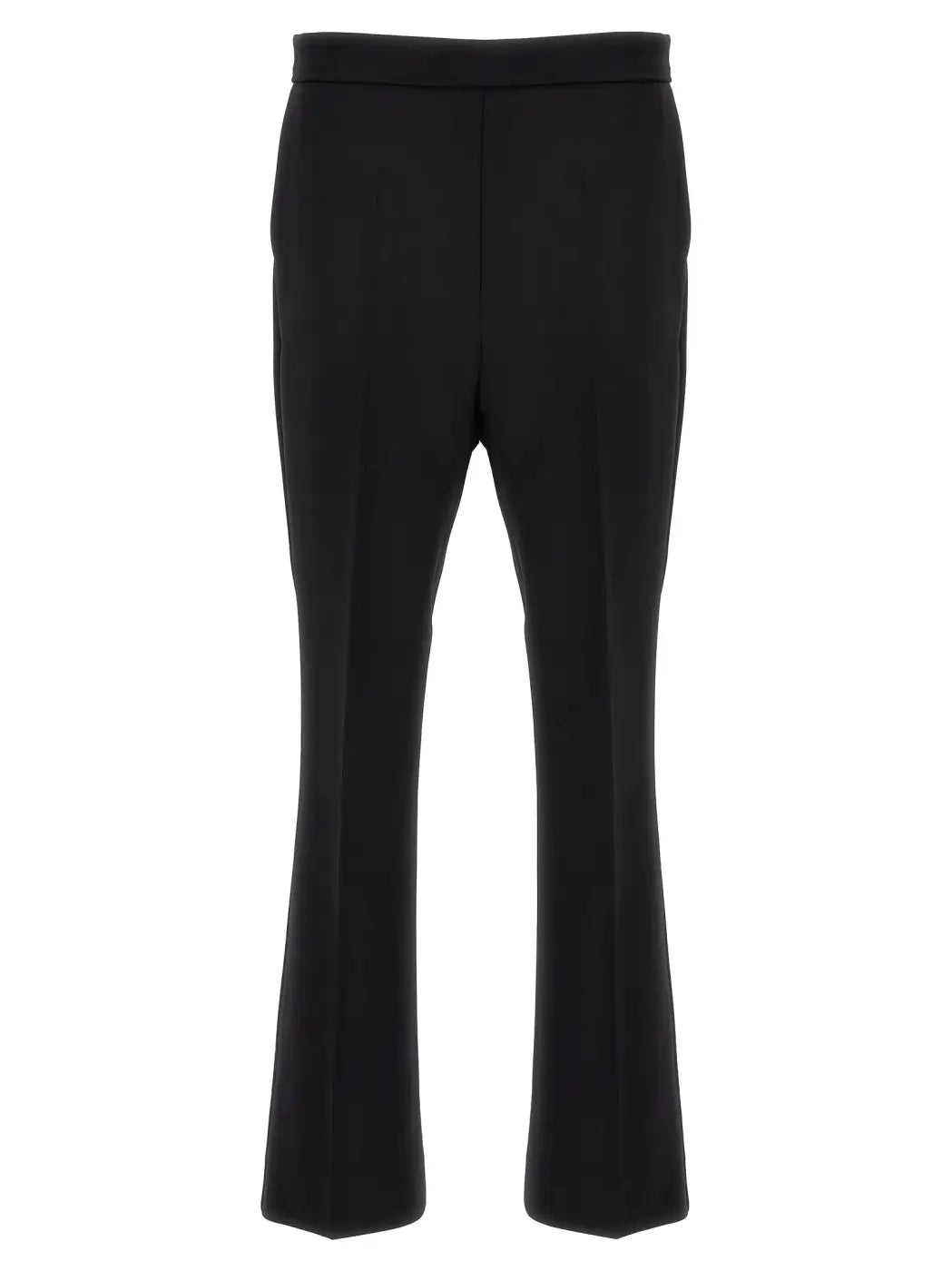 Max Mara Black Virgin Wool Cropped Pants