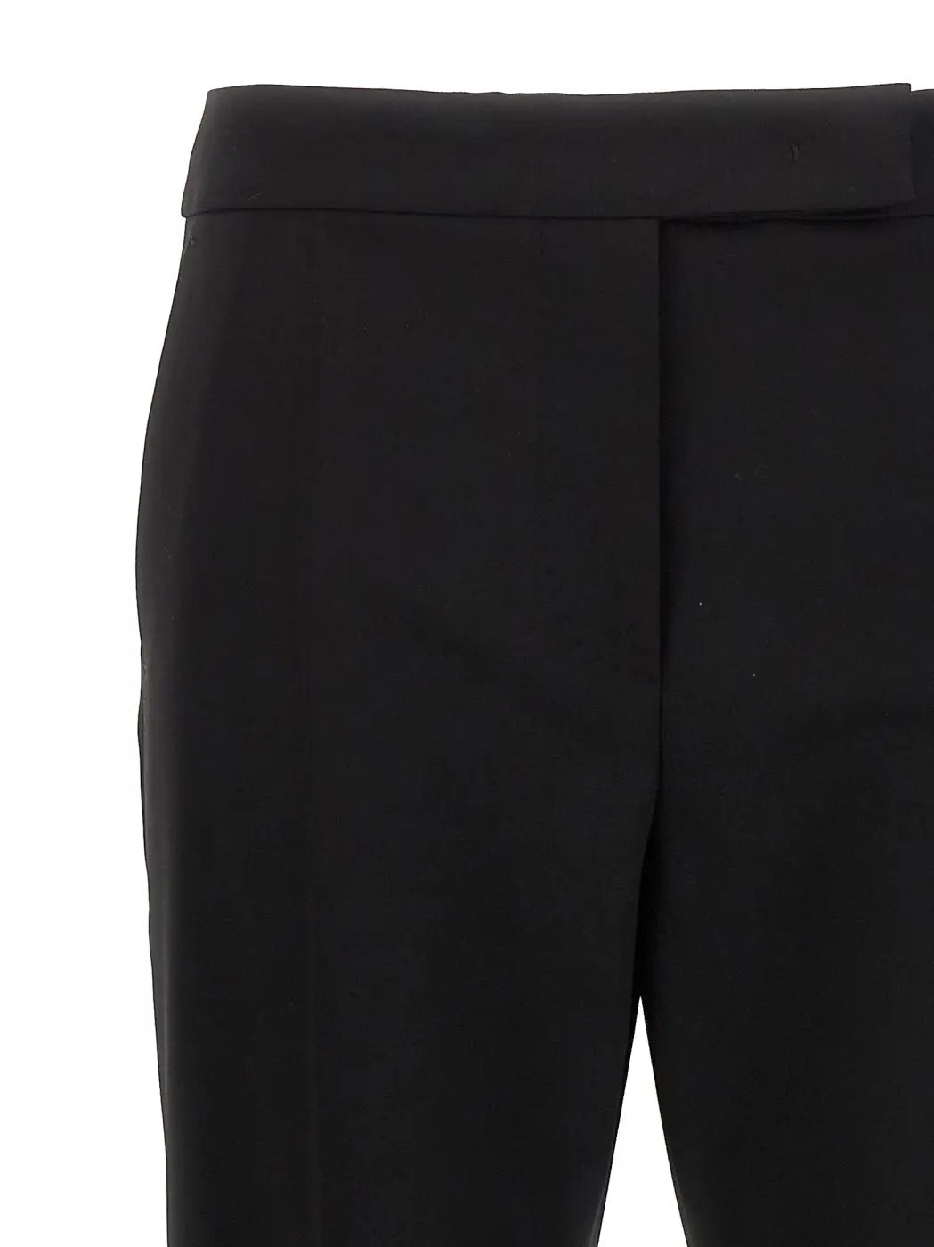 Max Mara Black Virgin Wool Dress Pants
