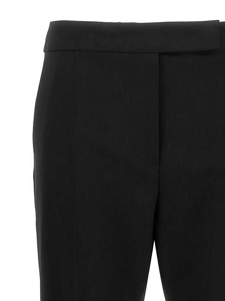 Max Mara Black Virgin Wool Dress Pants