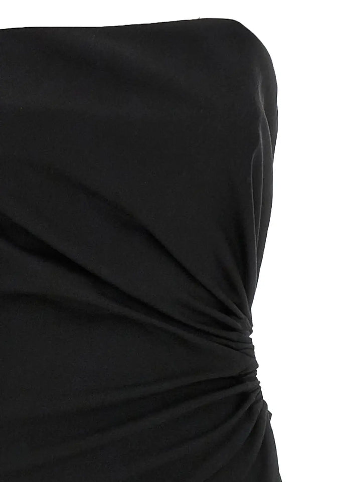 Max Mara Black Virgin Wool Long Dress