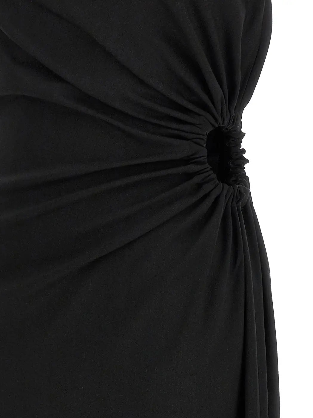 Max Mara Black Virgin Wool Long Dress