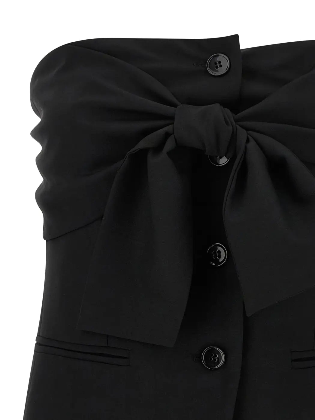 Max Mara Black Virgin Wool Tank Tops