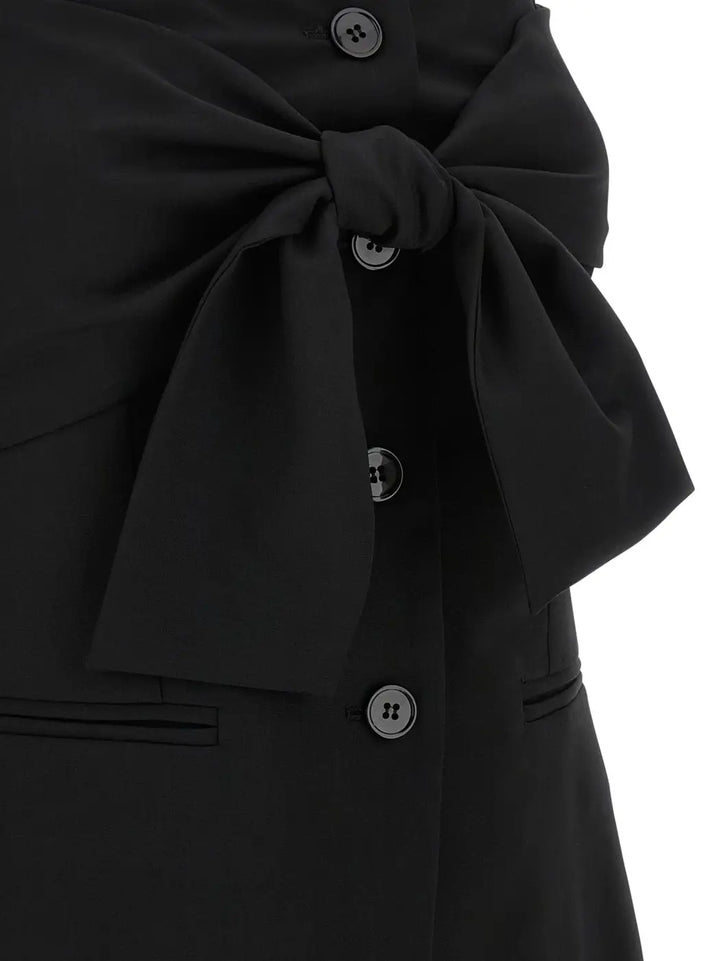 Max Mara Black Virgin Wool Tank Tops