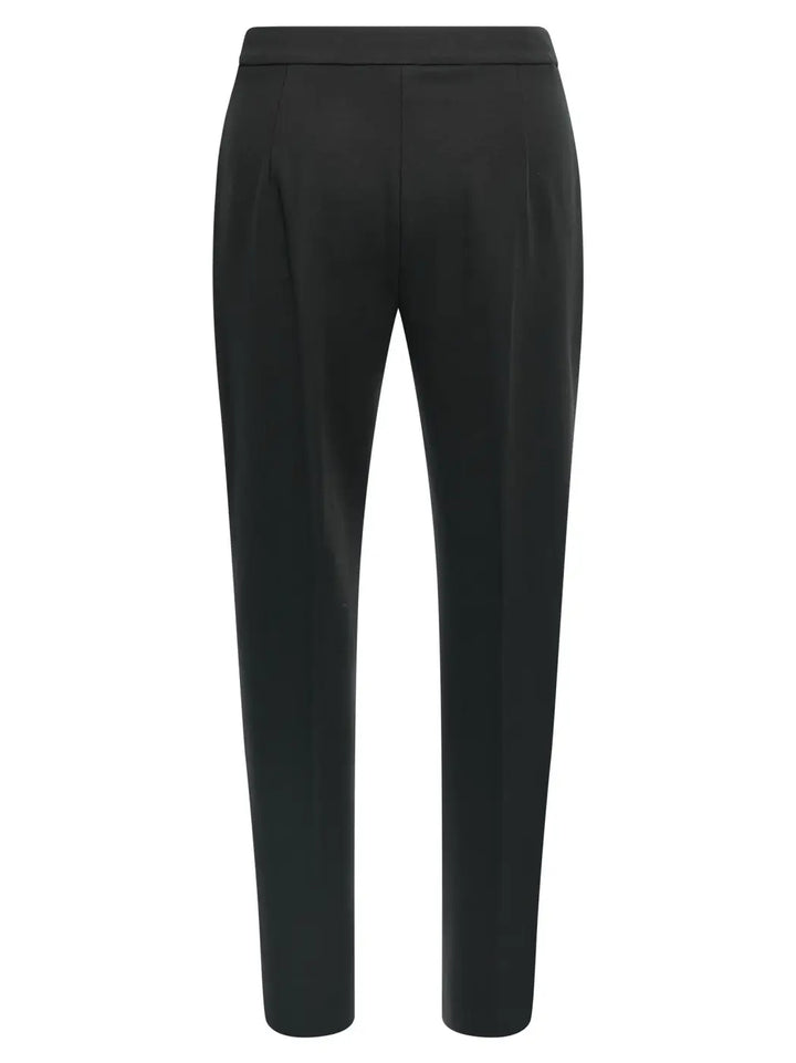 Max Mara Black Viscose Casual Pants