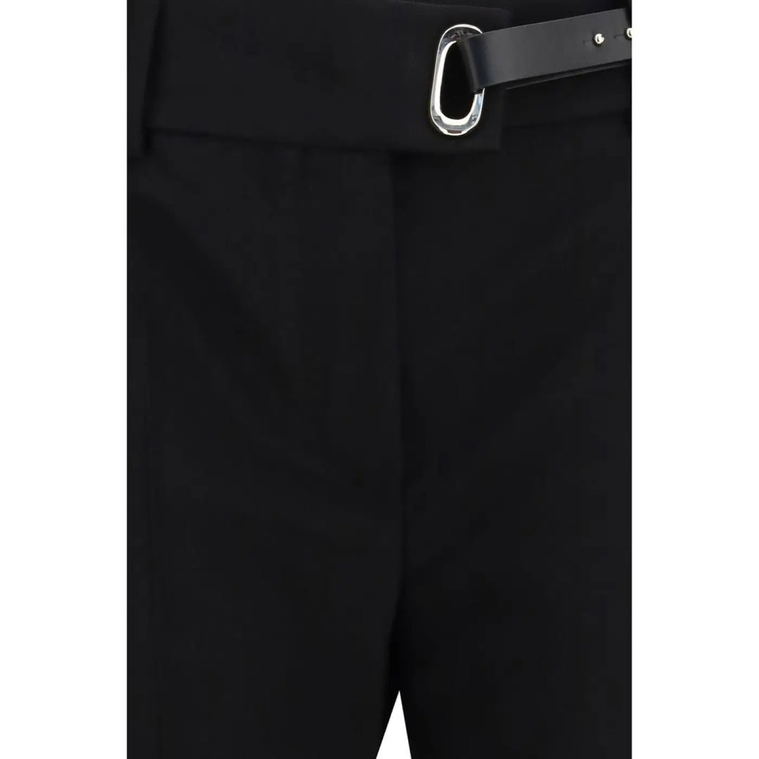 Max Mara Black Viscose Casual Pants
