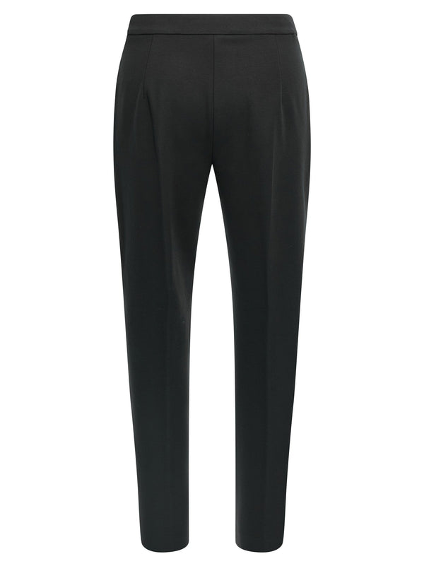 Max Mara Black Viscose Casual Pants