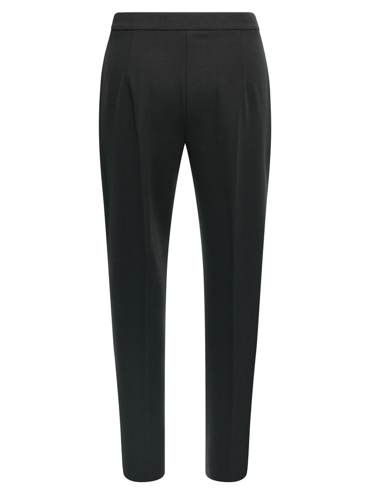 Max Mara Black Viscose Casual Pants