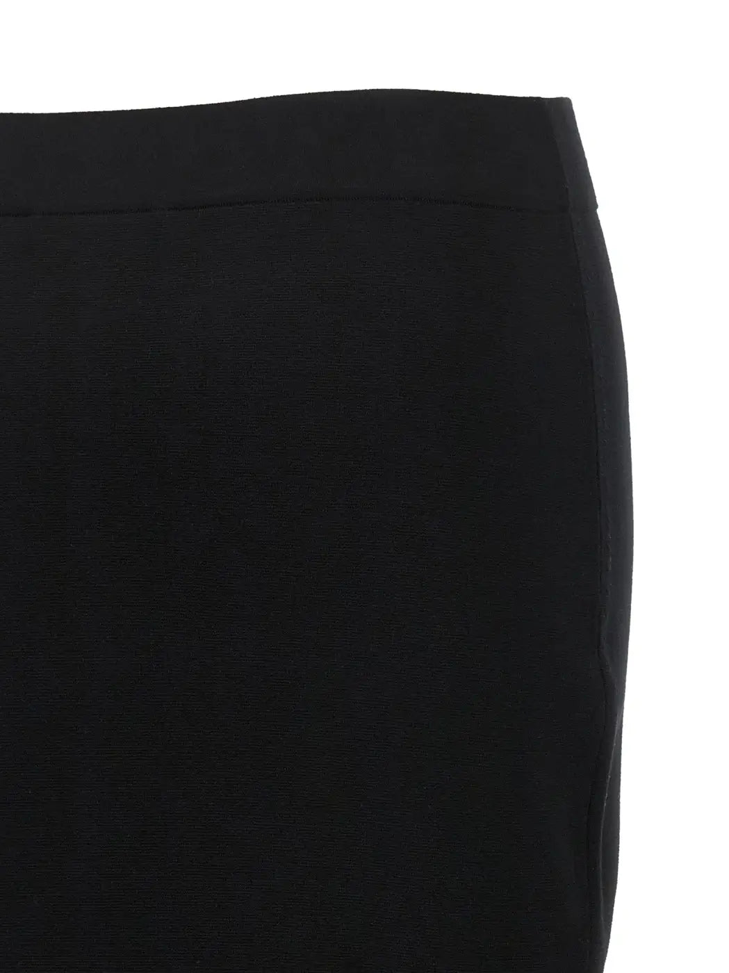Max Mara Black Viscose Midi Skirt