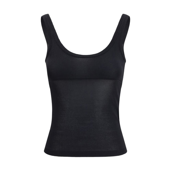 Max Mara Tank Tops - Black Viscose Shirt