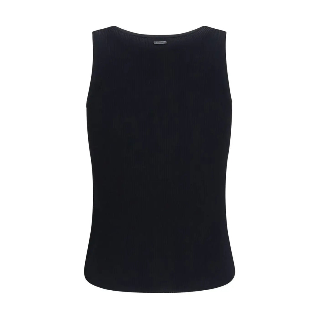 Max Mara Black Viscose Tank Tops