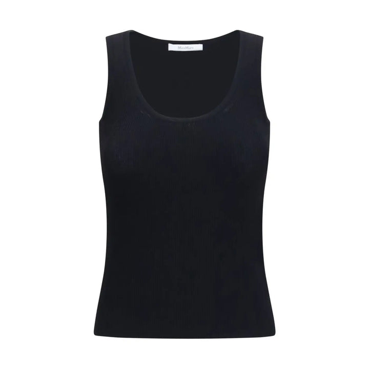 Max Mara Black Viscose Tank Tops