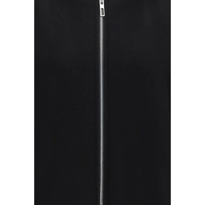 Max Mara Black Wool Oves Aries Full-length Jacket