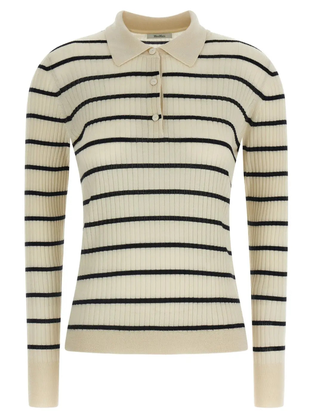 Max Mara Blue Cashmere Polo Shirt