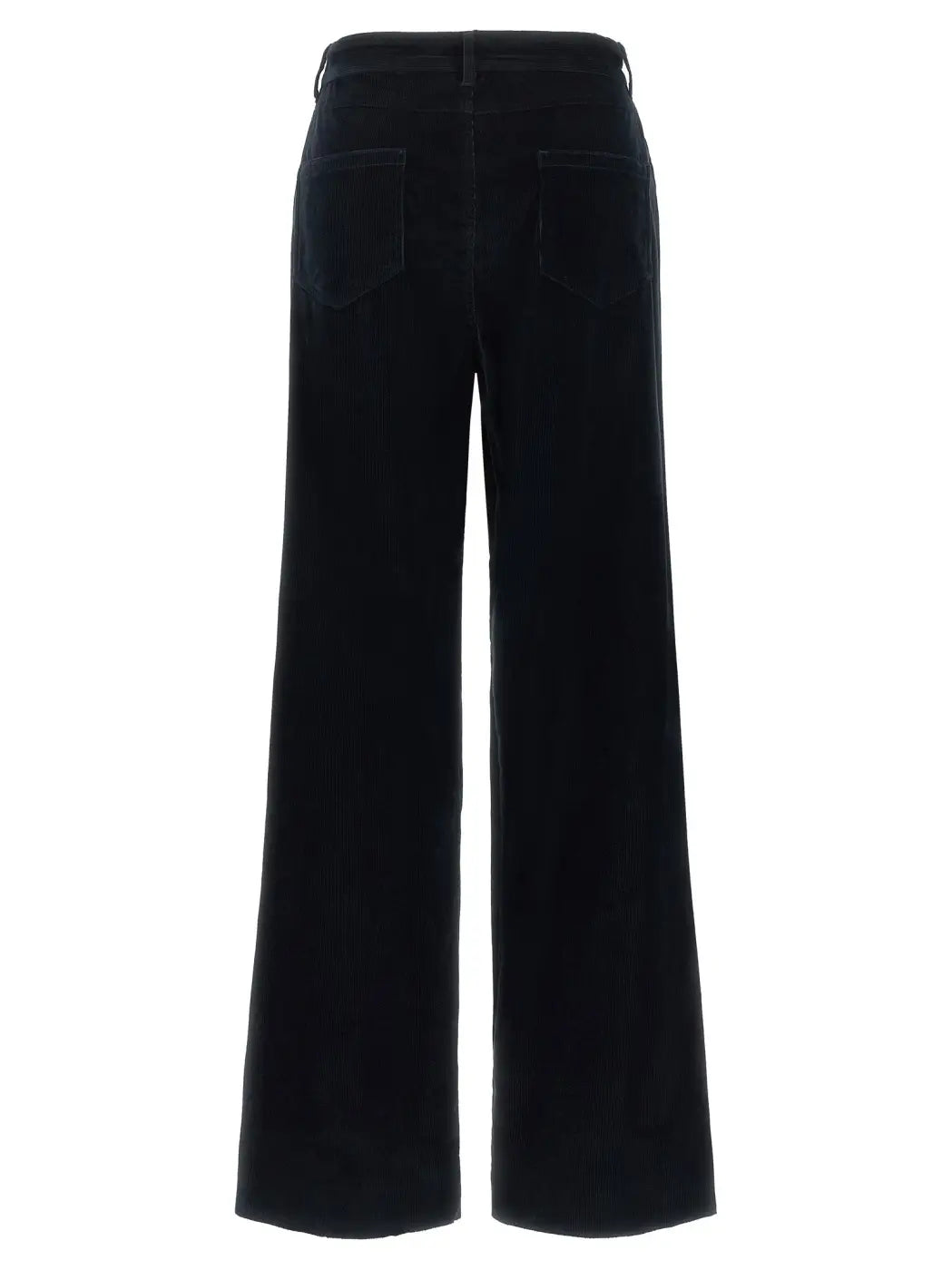 Max Mara Blue Cotton Casual Pants