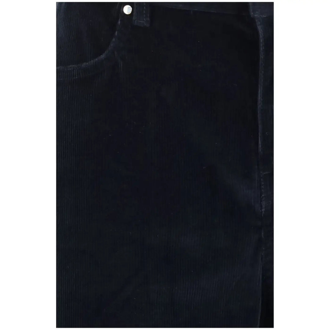 Max Mara Blue Cotton Casual Pants