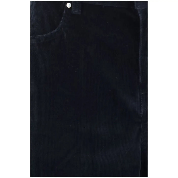 Max Mara Blue Cotton Casual Pants