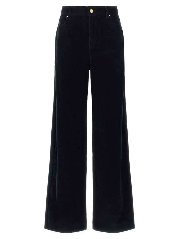 Max Mara Blue Cotton Casual Pants