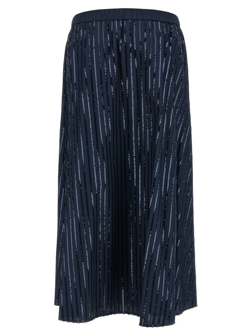 Max Mara Blue Cotton Mini Skirt
