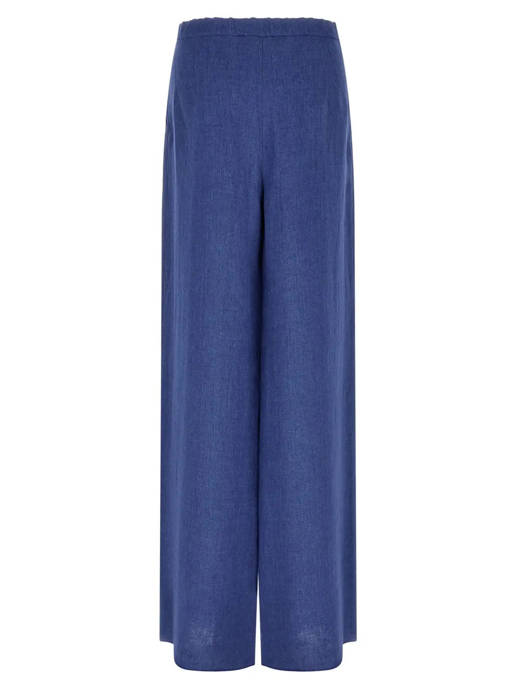 Max Mara Blue Linen Casual Pants