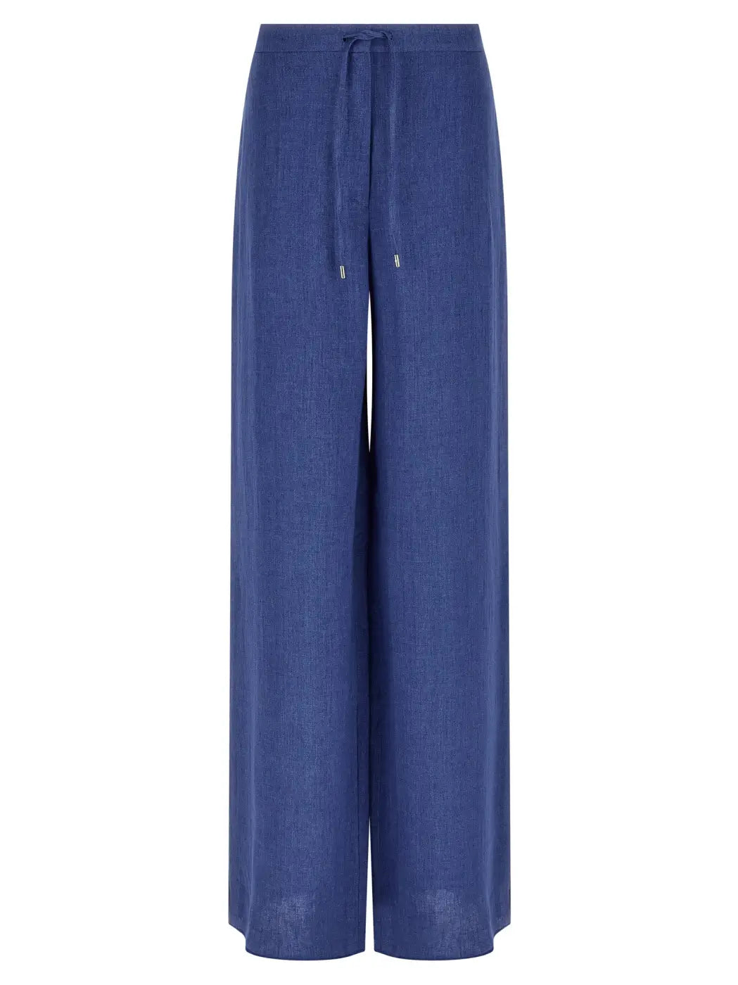 Max Mara Blue Linen Casual Pants