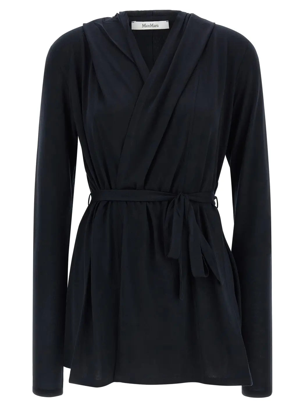 Max Mara Blue Lyocell Cardigan