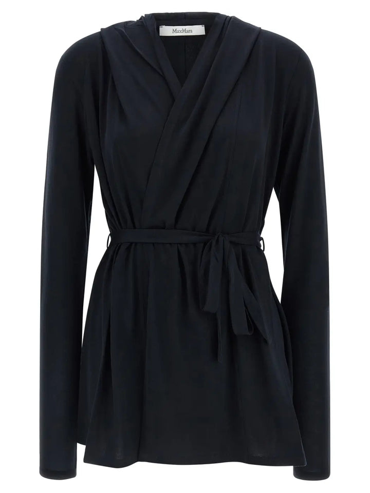 Max Mara Blue Lyocell Cardigan