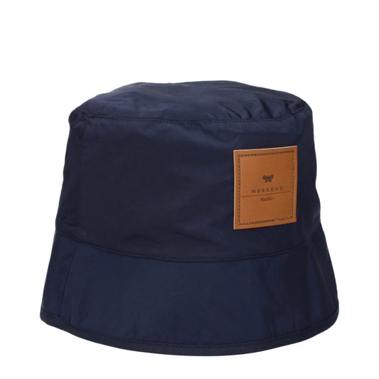 Max Mara Blue Polyamide Hat with Side Logo