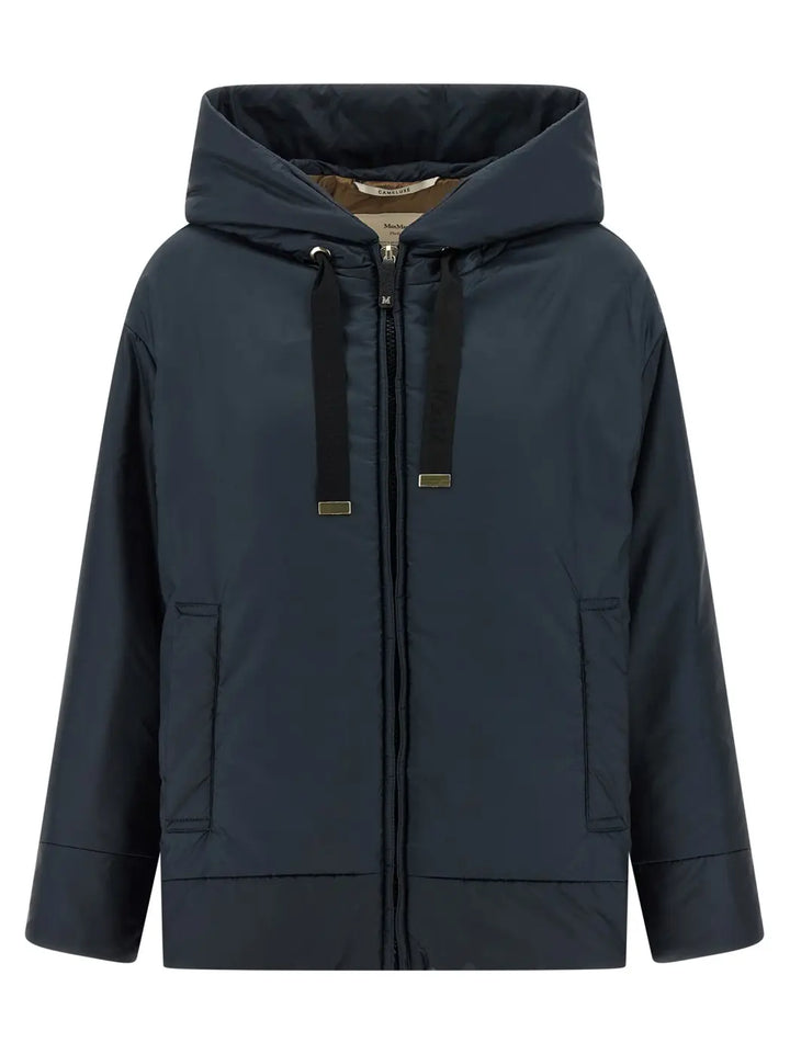 Max Mara Blue Polyester Shell Jacket