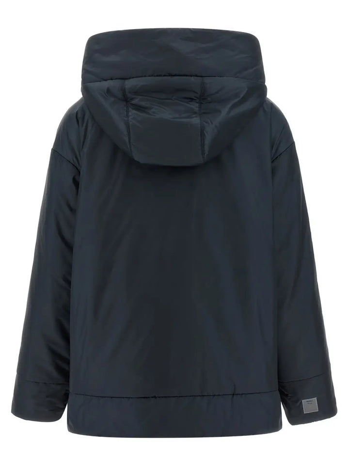 Max Mara Blue Polyester Shell Jacket
