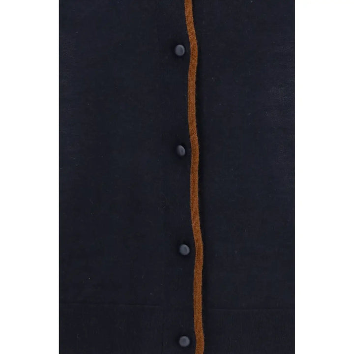 Max Mara Blue Silk Cardigan