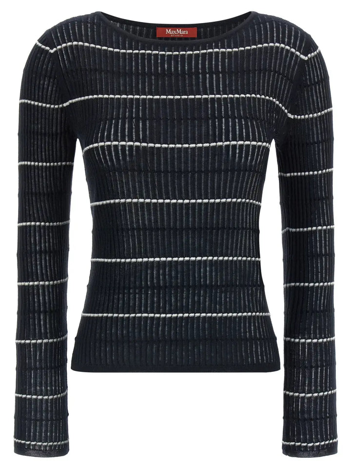 Max Mara Blue Silk Cardigan
