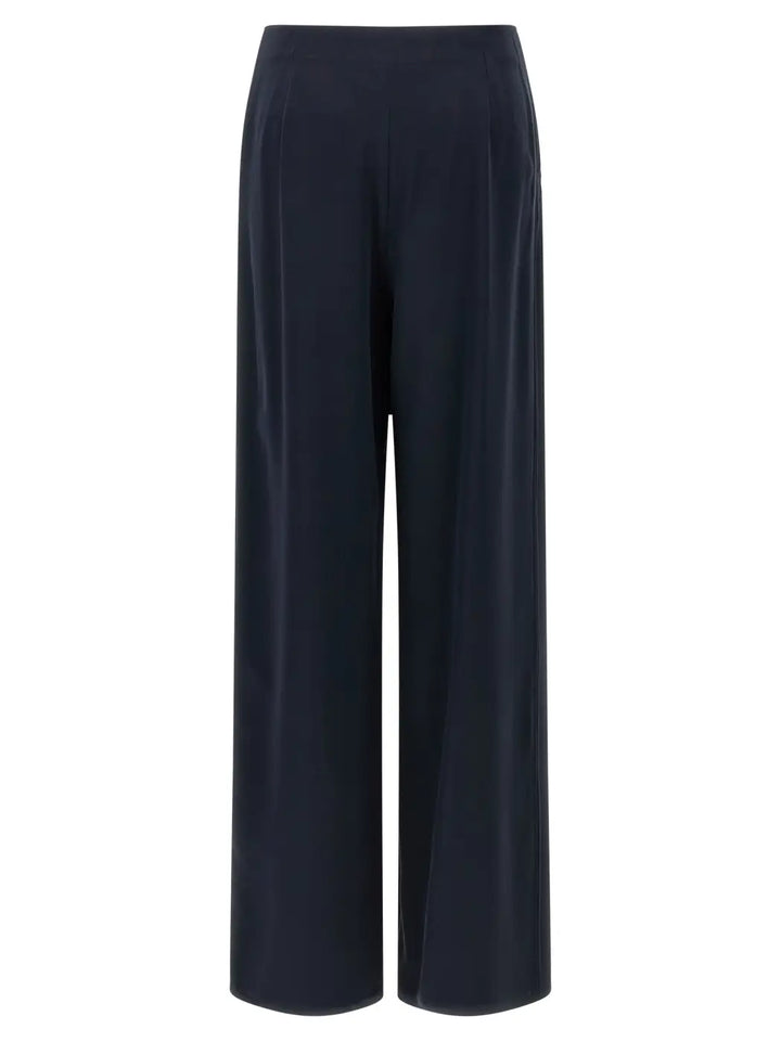 Max Mara Blue Silk Casual Pants