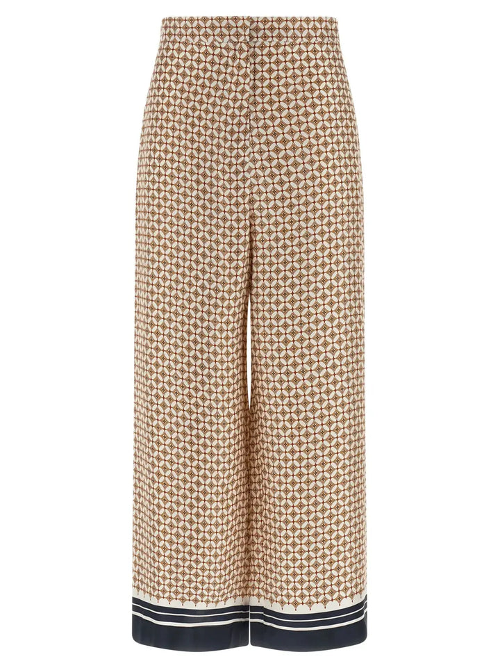 Max Mara Blue Silk Pants