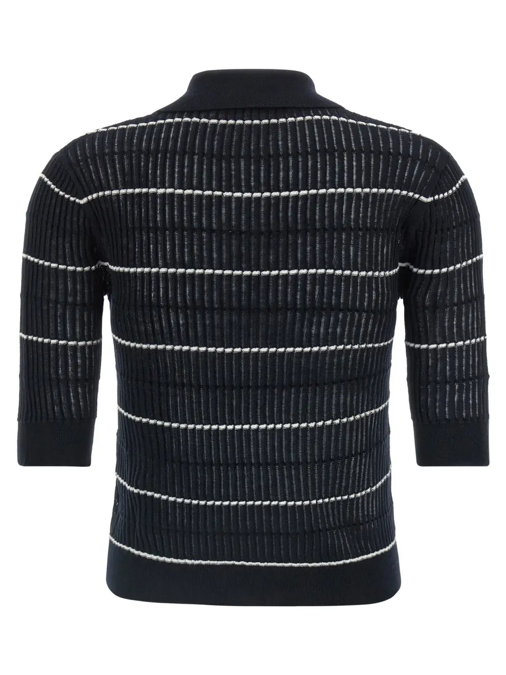 Max Mara Blue Silk Polo Shirt
