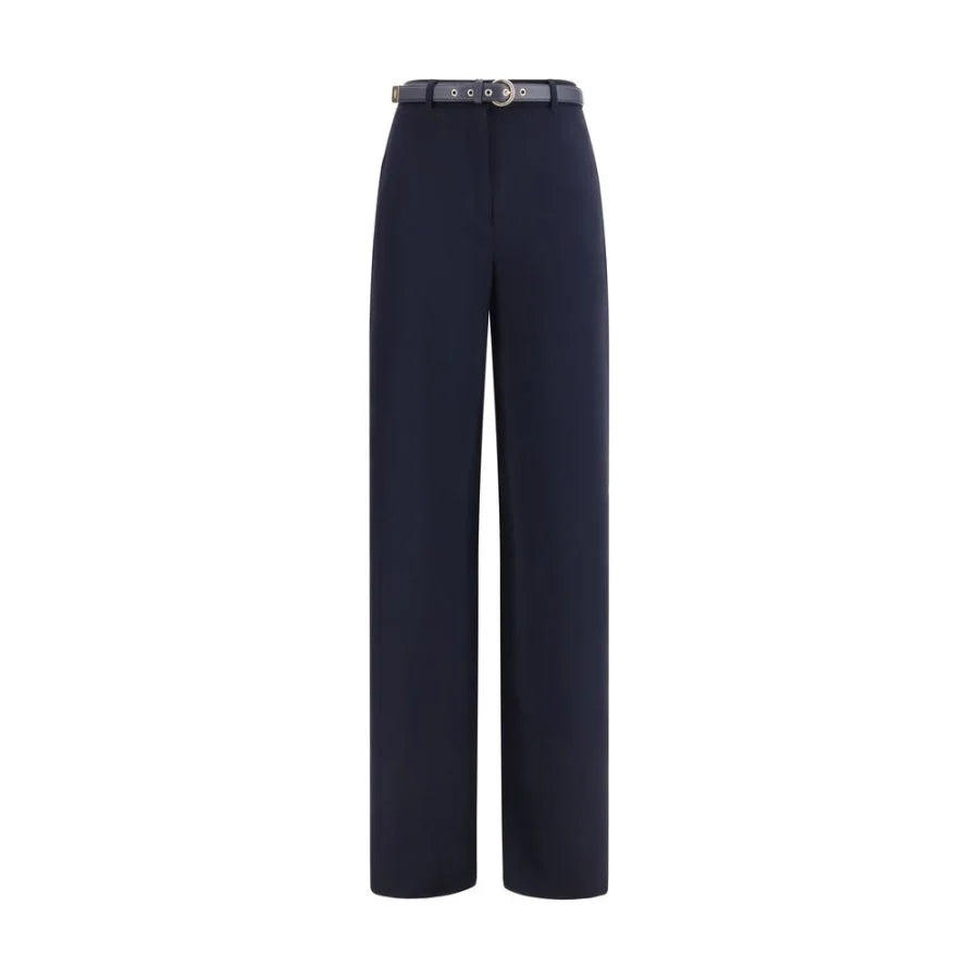 Max Mara Blue Triacetate Casual Pants