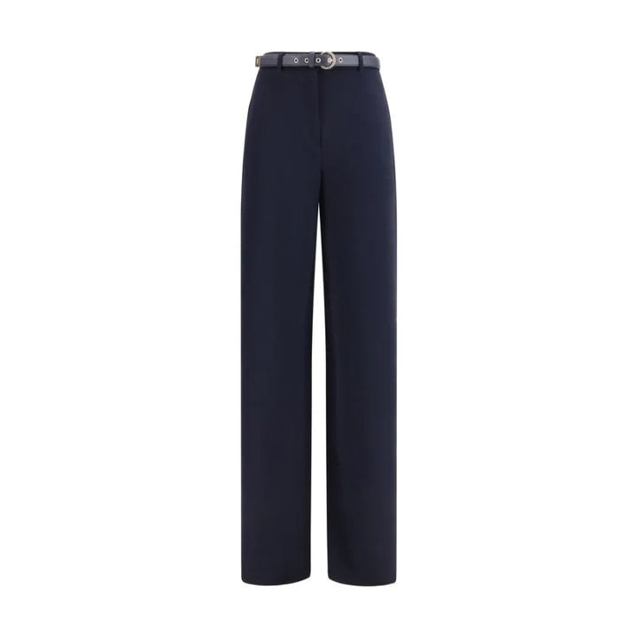 Max Mara Blue Triacetate Casual Pants