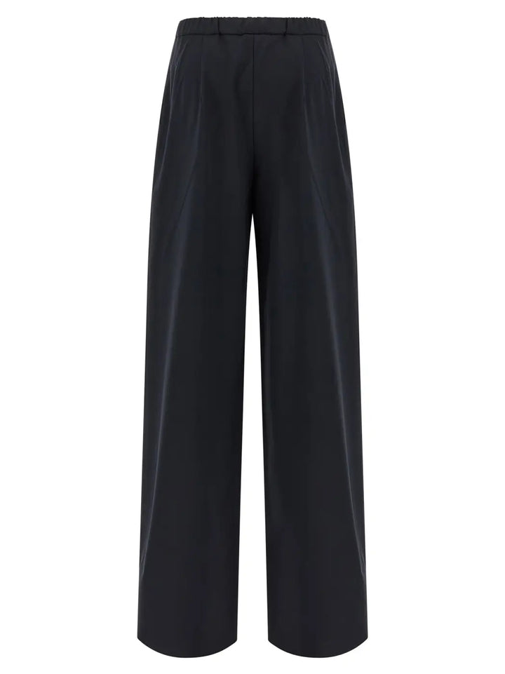 Max Mara Blue Virgin Wool Casual Pants