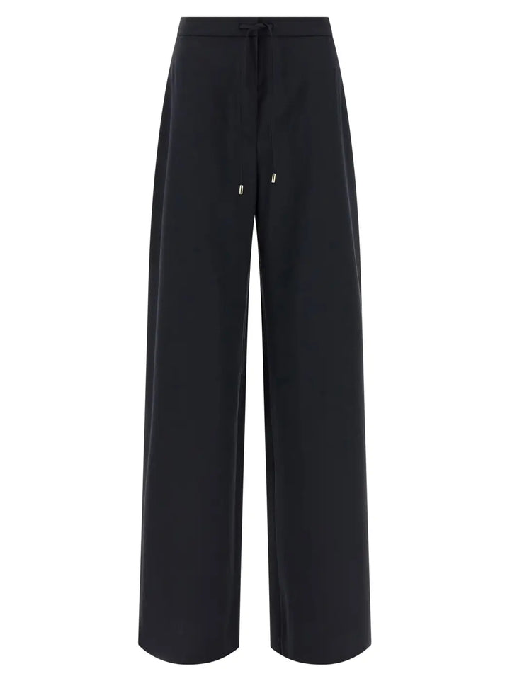 Max Mara Blue Virgin Wool Casual Pants