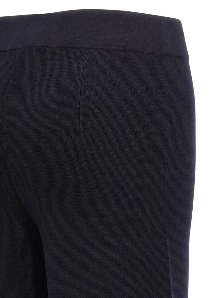 Max Mara Blue Viscose Casual Pants