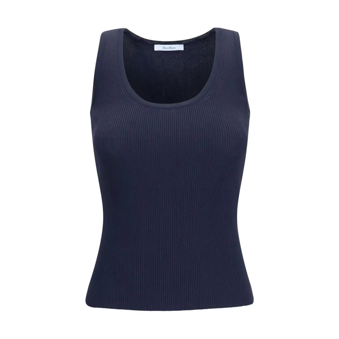 Max Mara Blue Viscose Tank Tops