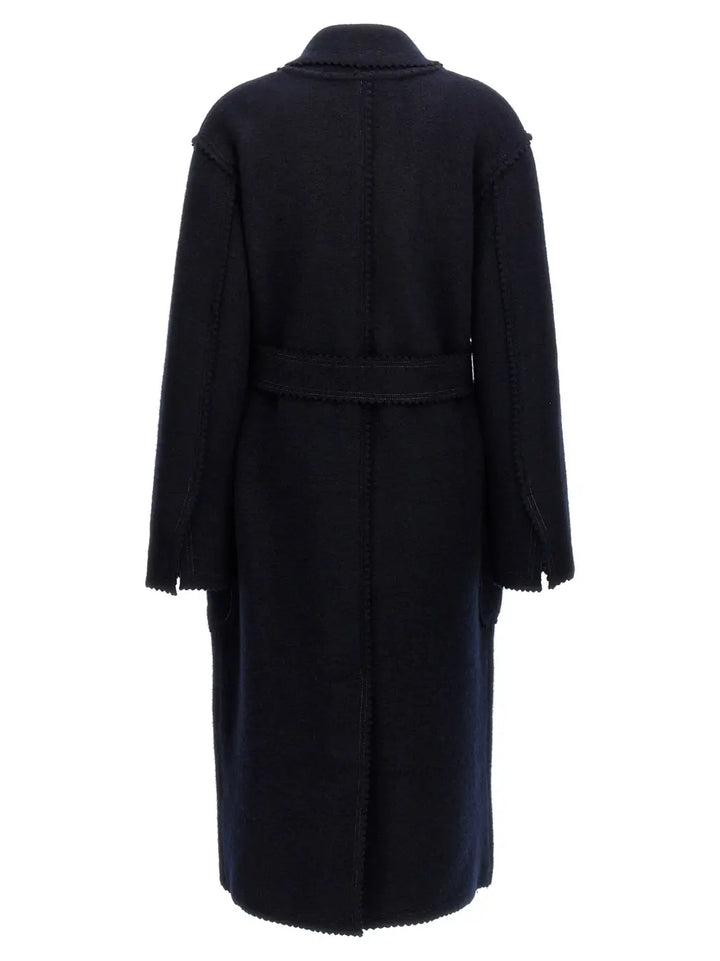 Max Mara Blue Wool Coat