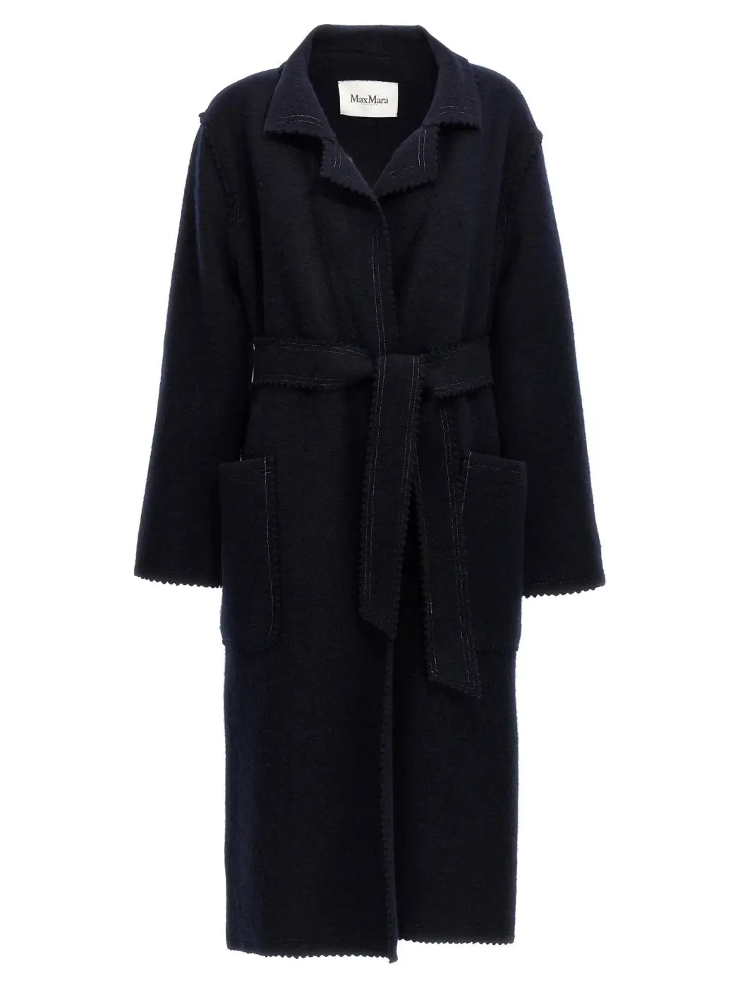 Max Mara Blue Wool Coat