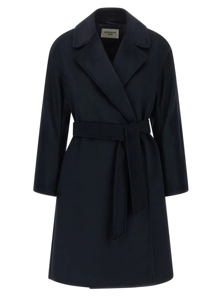 Max Mara Blue Wool Coat