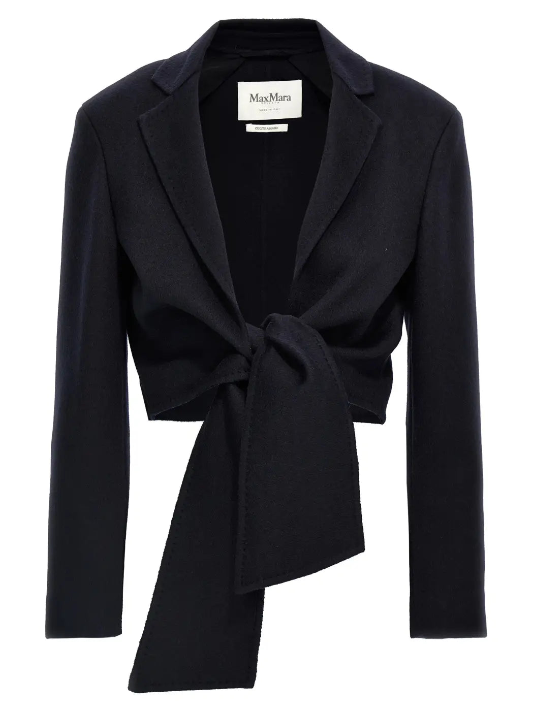 Max Mara Blue Wool Full-length Jacket